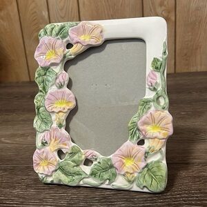 Beautiful Vintage Morning Glory Picture Frame